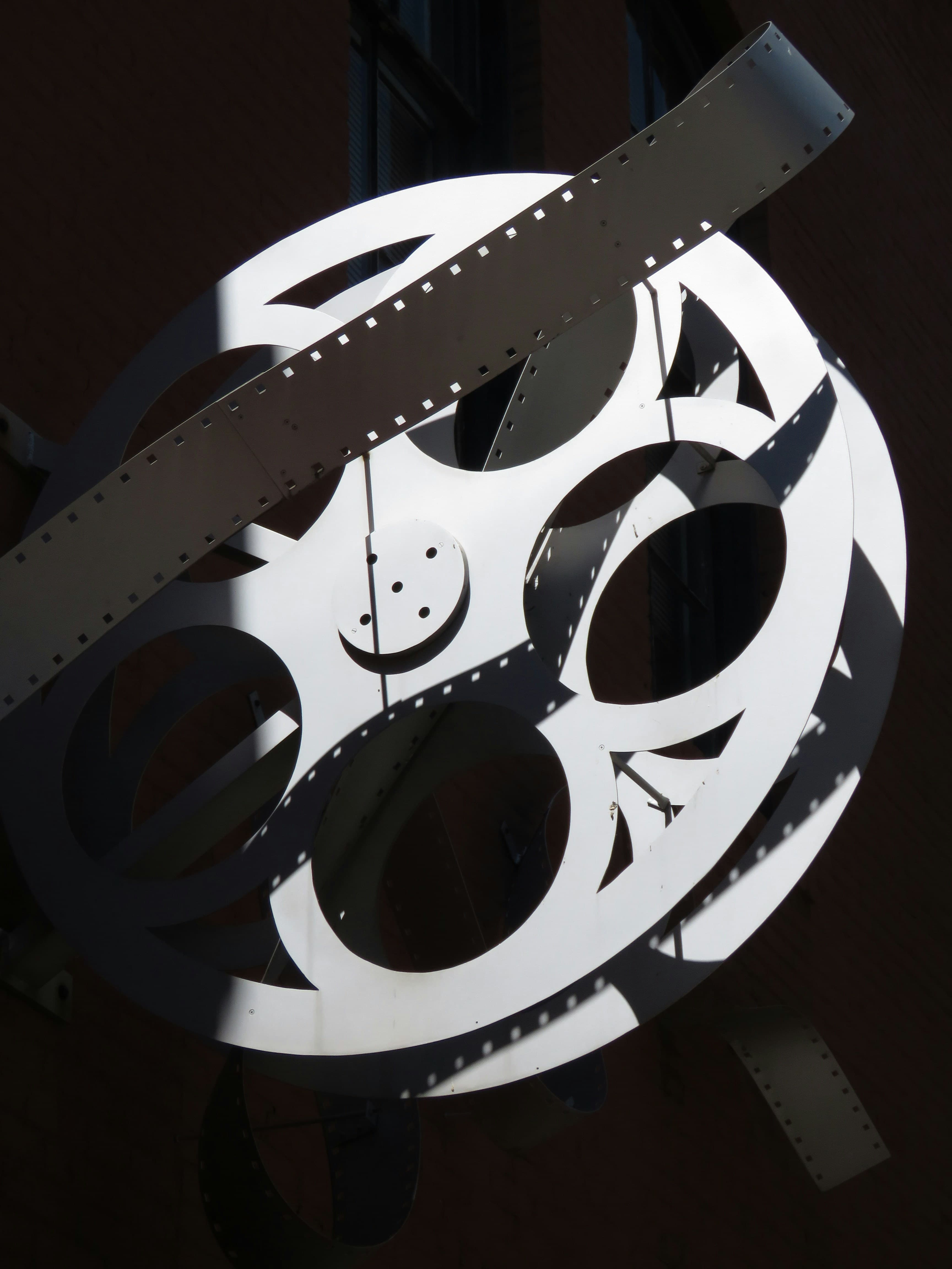 Vintage film reels and projector equipment